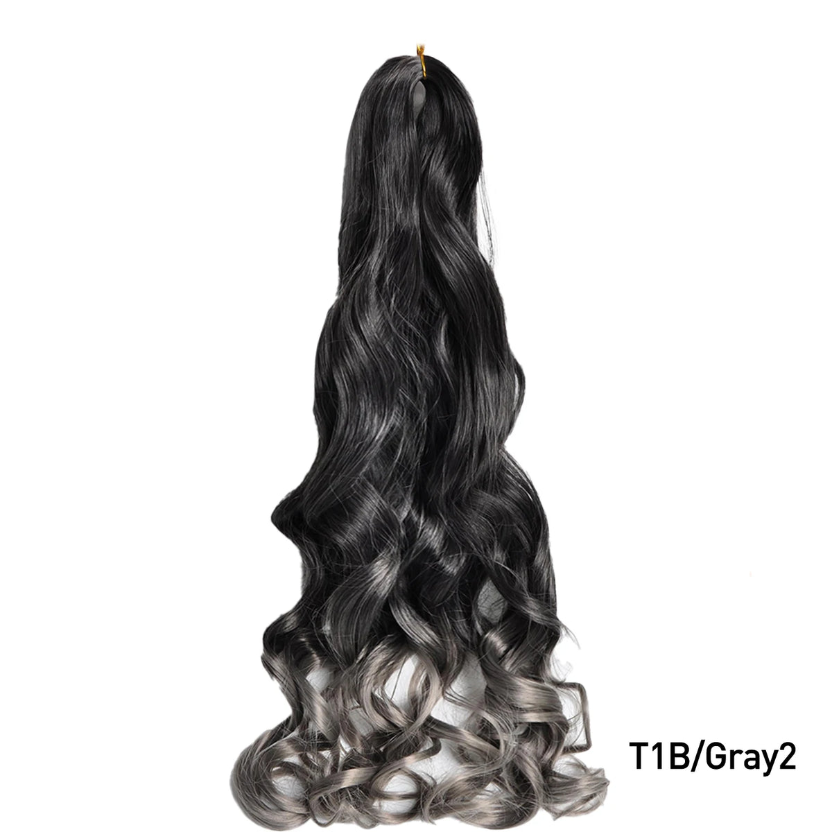 French Curls Braiding Hair Extensions Synthetic Hair Loose Wave Spiral Curl Braids High Temperature Ombre Pre Stretched Hair