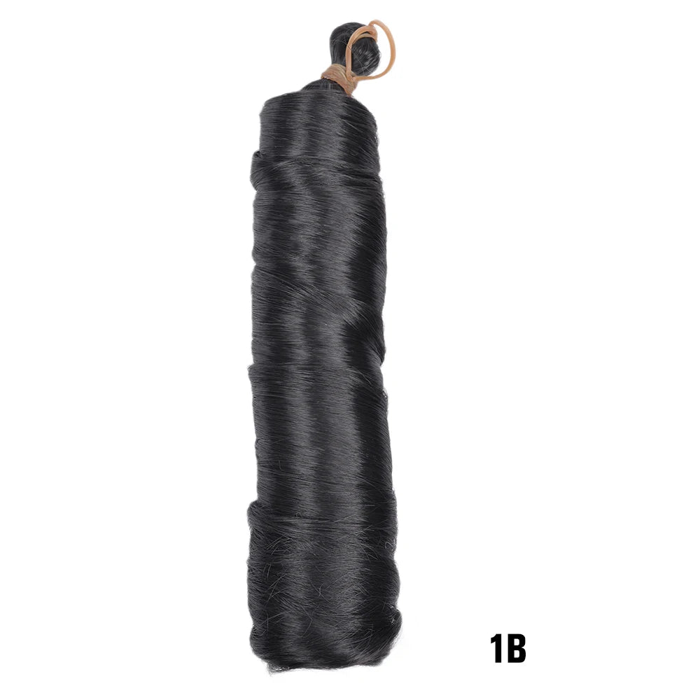 French Curls Braiding Hair Extensions Synthetic Hair Loose Wave Spiral Curl Braids High Temperature Ombre Pre Stretched Hair