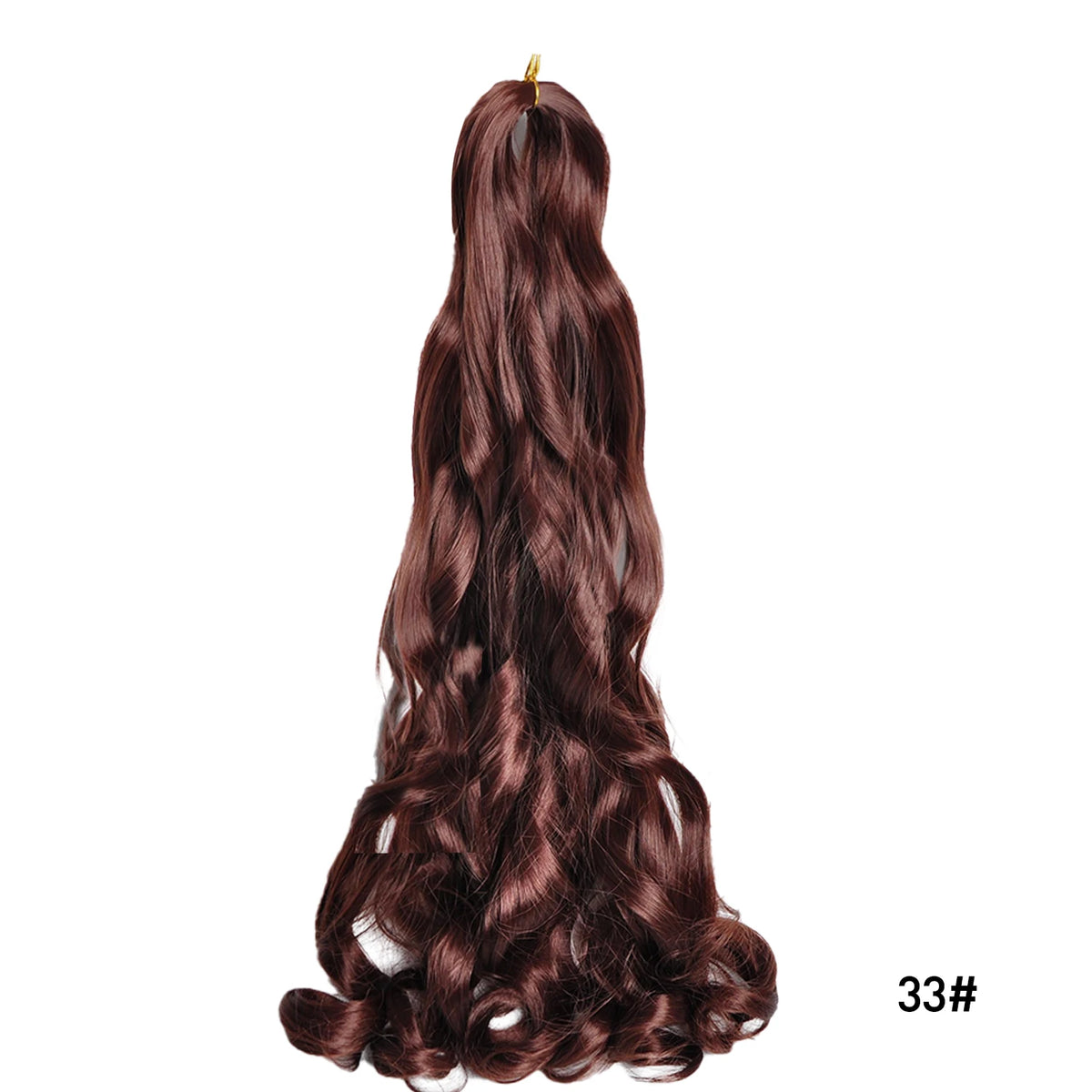 French Curls Braiding Hair Extensions Synthetic Hair Loose Wave Spiral Curl Braids High Temperature Ombre Pre Stretched Hair