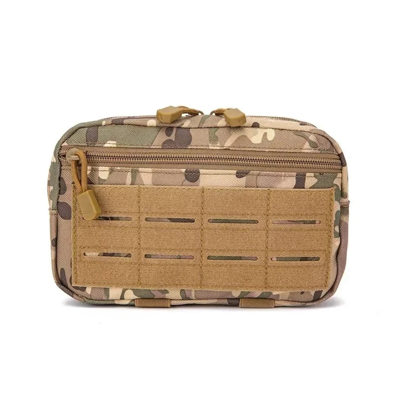 Tactical 1000D Laser Cut Molle Pouche Compact Water-Resistant Utility Admin Bag for Backpack Vest Duty Belt Hunting Accessory