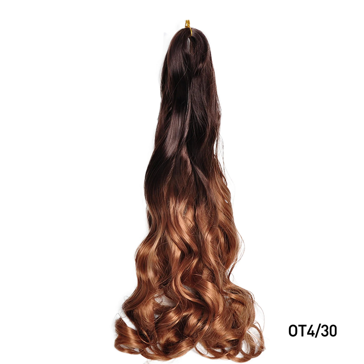 French Curls Braiding Hair Extensions Synthetic Hair Loose Wave Spiral Curl Braids High Temperature Ombre Pre Stretched Hair
