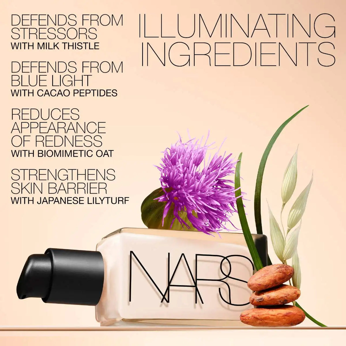 NARS Foundation Liquid Medium Coverage Natural Finish Skincare-infused Long Lasting Breathable Foundation For Sensitive Skin